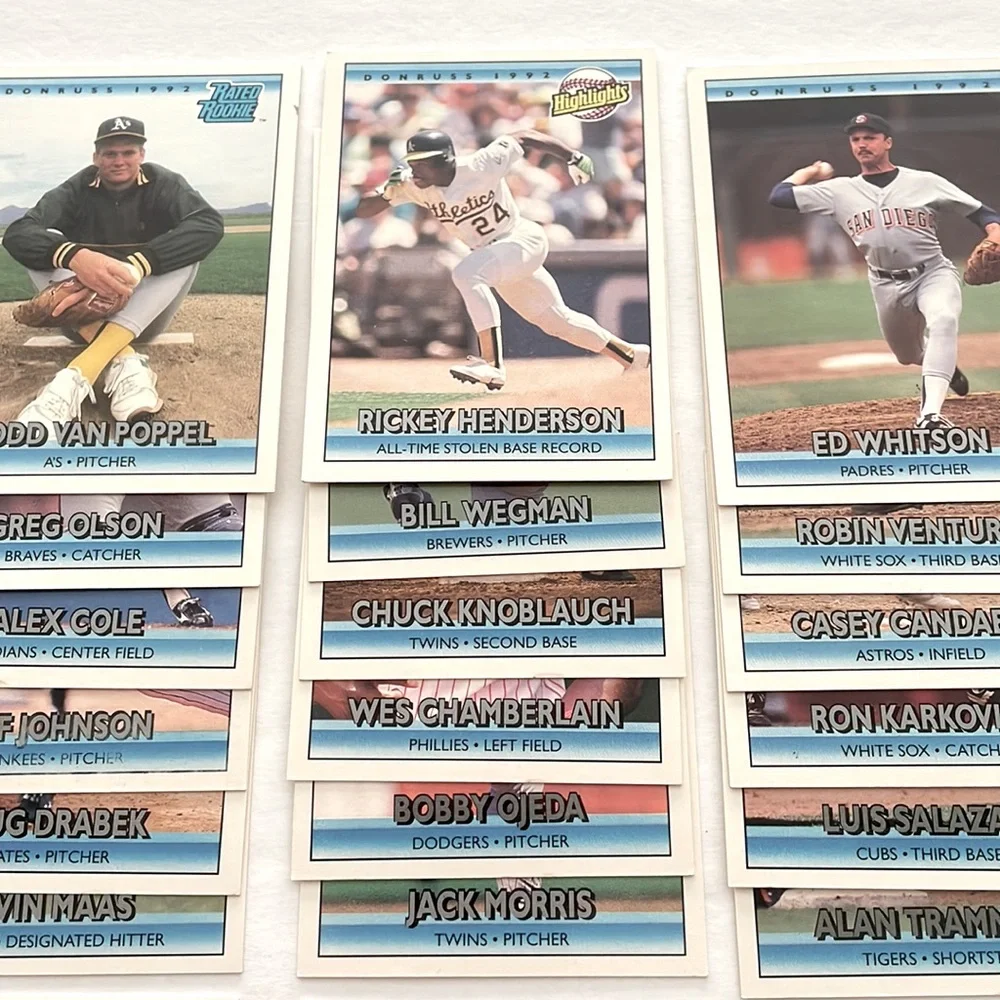 Donruss 1992 MLB‎ Trading Cards